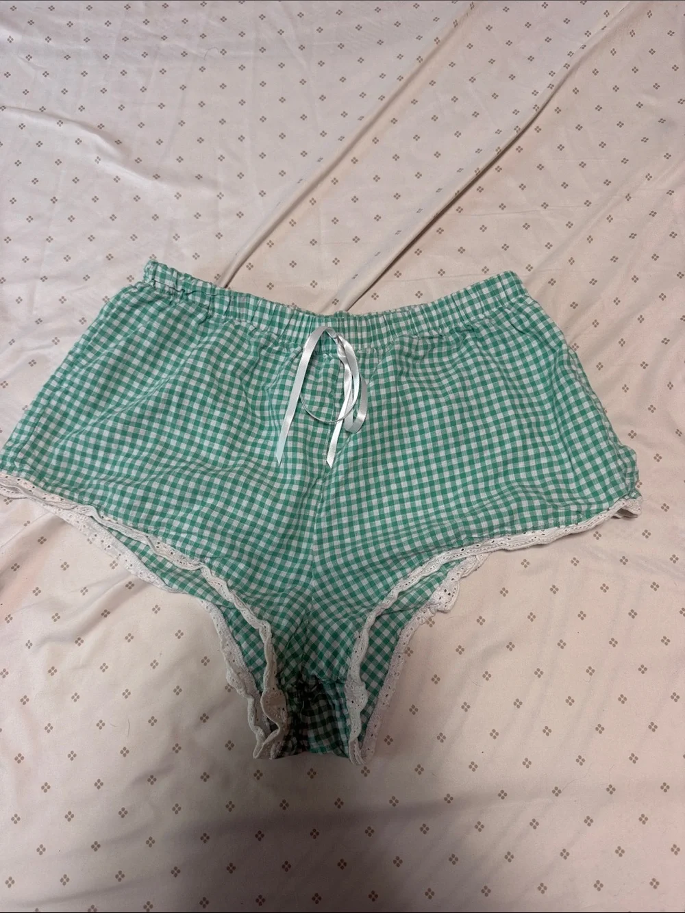 Anthropologie gingham shorts
